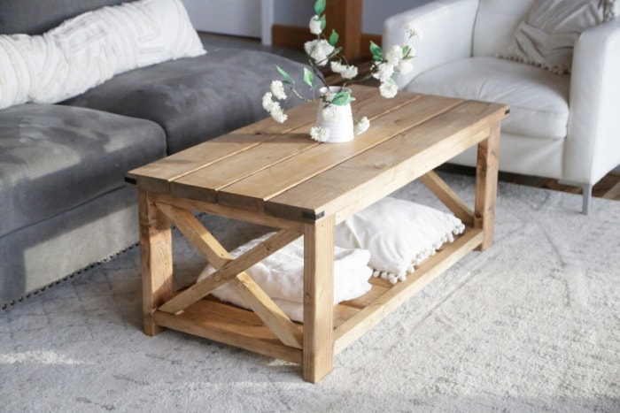 Table basse en bois diy.