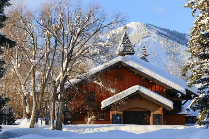 Sun Valley, Idaho, couverte de neige en hiver