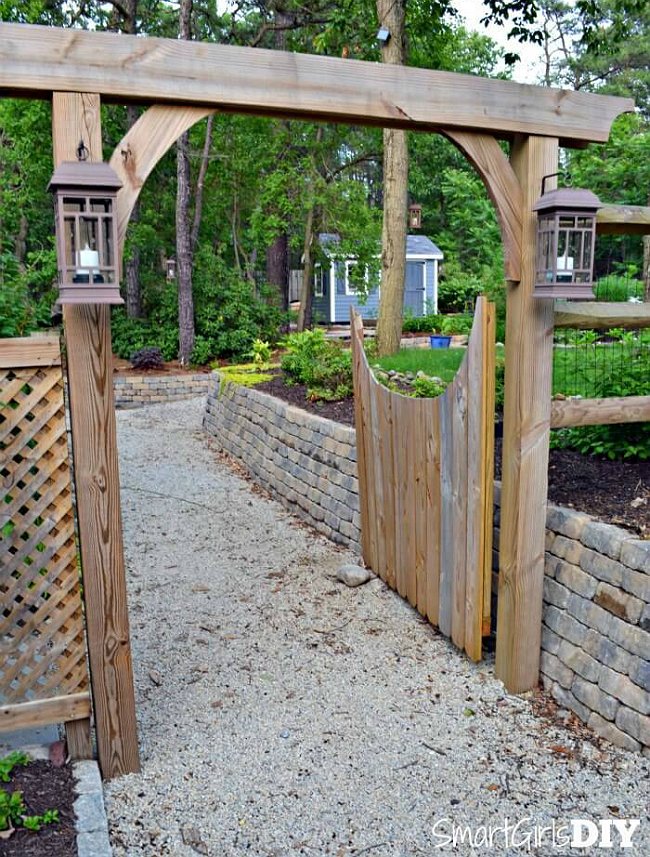 Portail de clôture DIY - Garden Arbor Gate