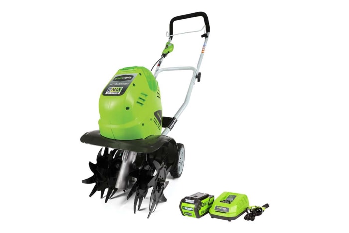 Le meilleur produit de pelouse et de jardin Option Greenworks 40V 10-Inch Cordless Cultivator Tiller