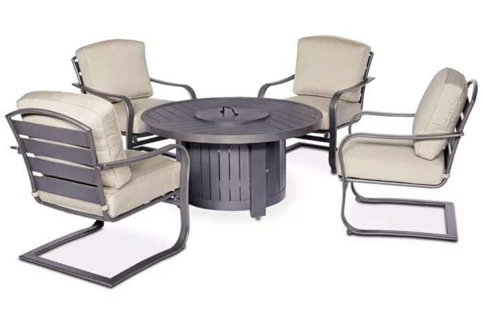 Les meilleures offres de mobilier Option : Marlough II 5-Piece Round Fire Pit Chat Set