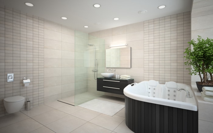 salle de bain humide