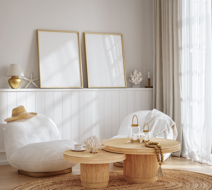 décoration avec des miroirs deux miroirs à hauteur des yeux