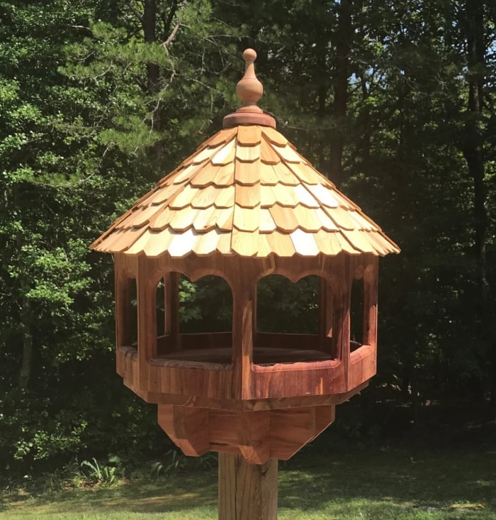 plans de nichoir - mangeoire à oiseaux gazebo