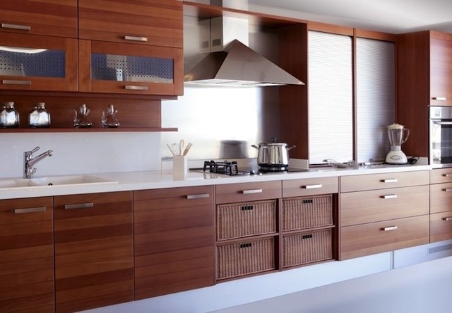 Remplacement d'armoires de cuisine ou remplacement - Modern Cherry Cabinetry