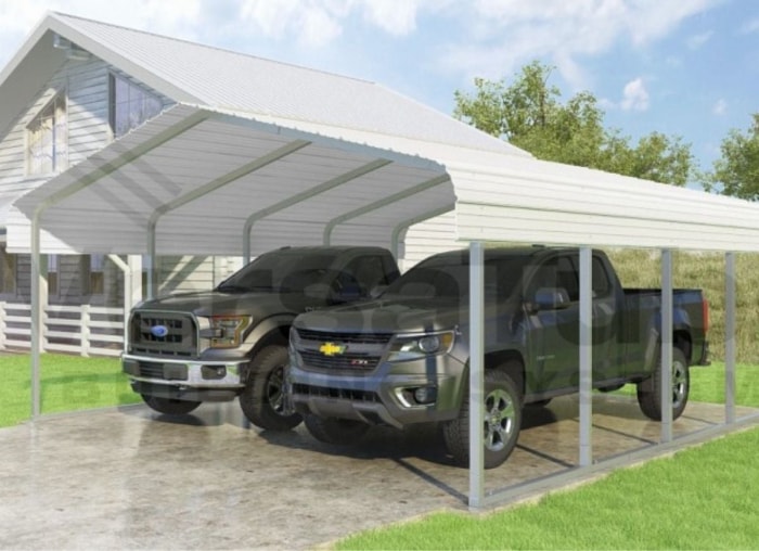 12 idées astucieuses de carports qui vont au-delà de l'espace de stationnement supplémentaire