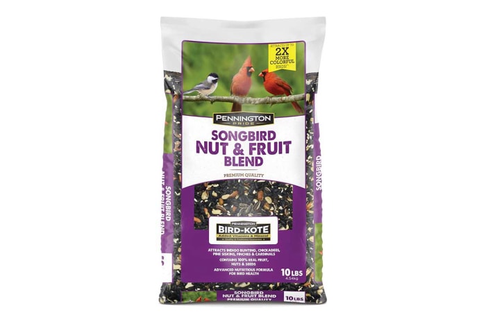 Ce dont tout ornithologue a besoin pour son jardin Option Pennington Songbird Nut & Fruit Blend