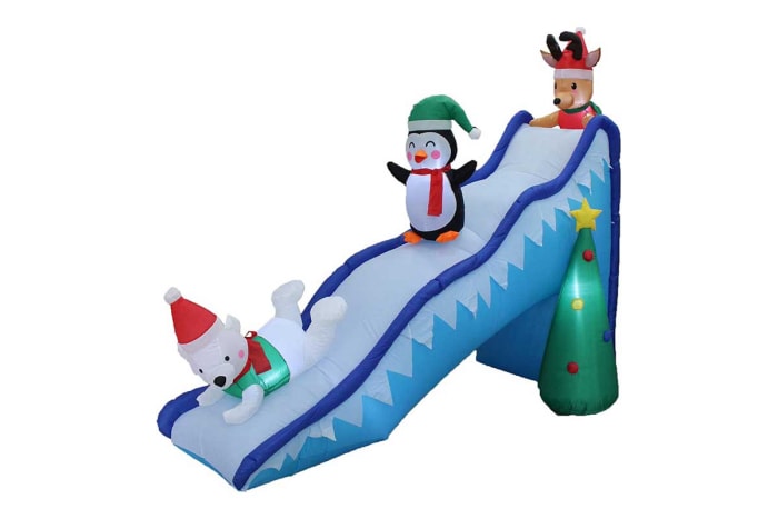 La meilleure option de structures gonflables de Noël BZB Goods Holiday Slide gonflable