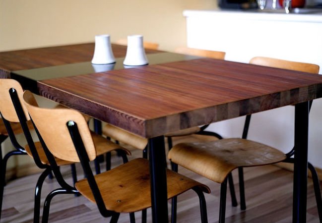 Table de salle à manger en bois DIY