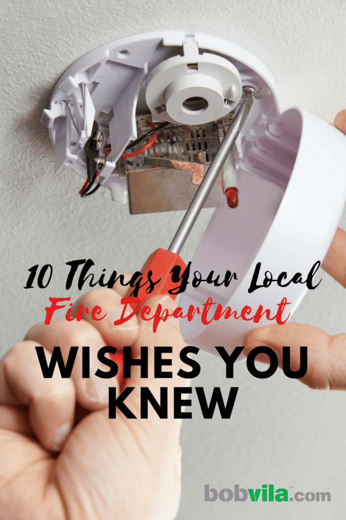 10 choses que votre service d'incendie local aimerait que vous sachiez