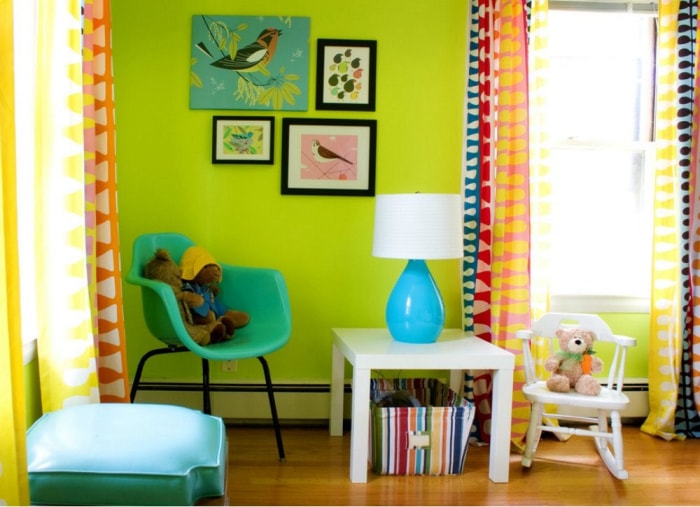 7 couleurs cool pour les chambres d'enfants