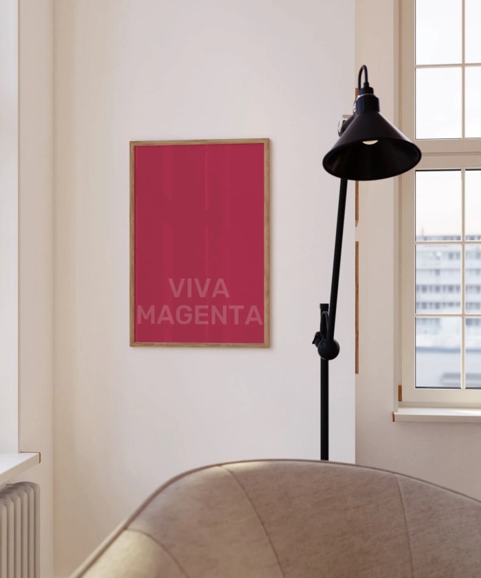 Impression d'art mural Etsy Pantone Color Viva Magenta