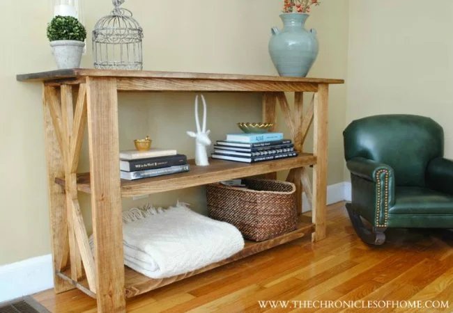 Table console à faire soi-même