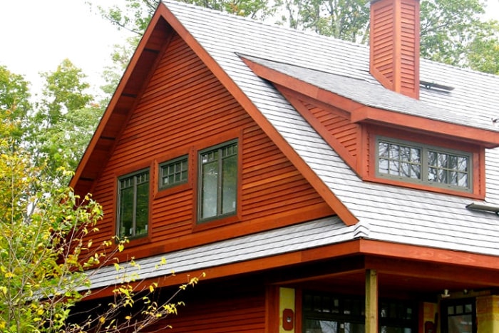 Types de bardages de maison en bois - Redwood