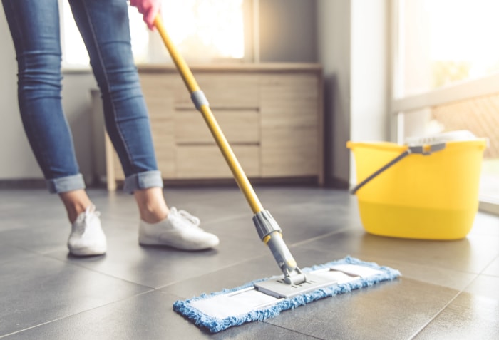 nettoyage après le DIY mopping