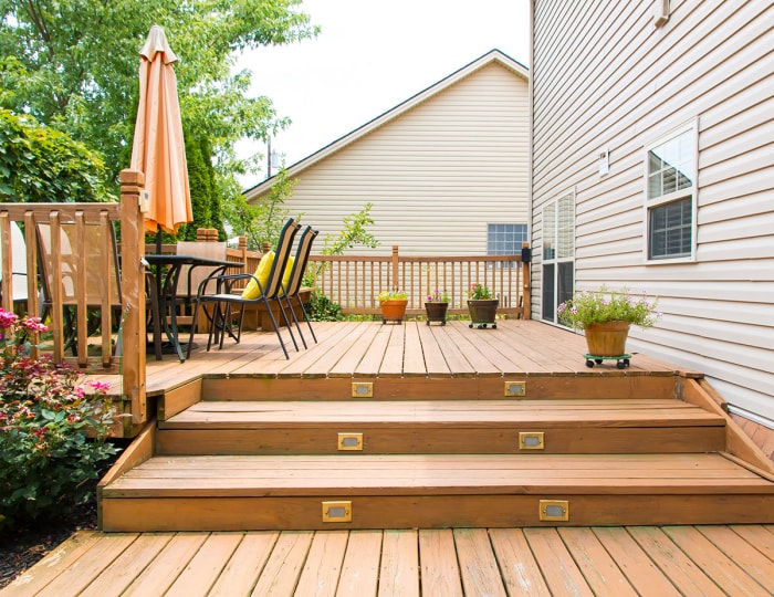 Combien coûte la construction d'une terrasse Types de terrasses