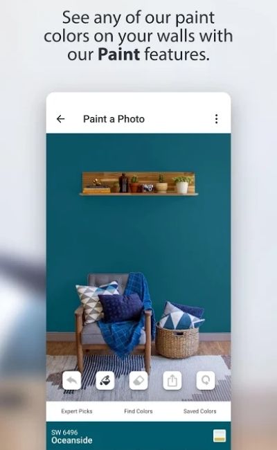 L'option de l'application de couleur de peinture : ColorSnap Visualizer de Sherwin-Williams