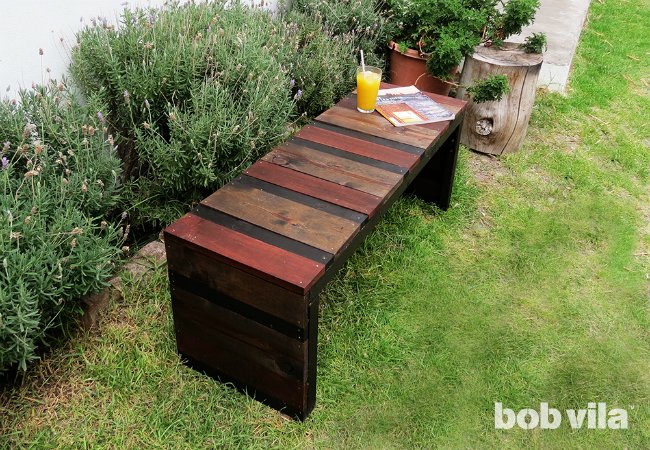 Banc d'extérieur DIY - Projet terminé