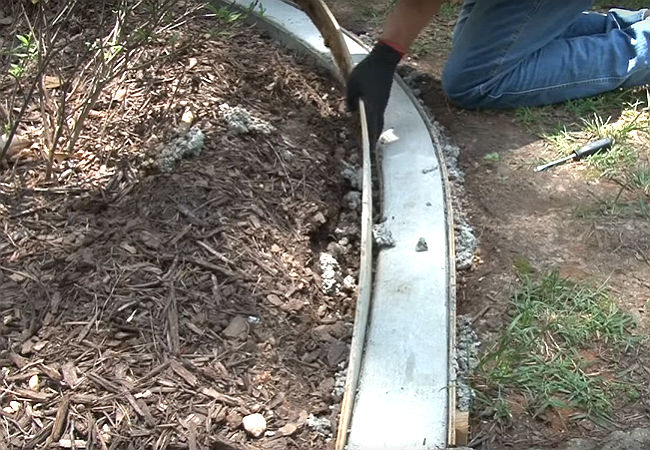 Comment fabriquer vos propres bordures en béton