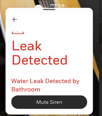 Détecteur de fuites d'eau pour enfants : notification sur téléphone intelligent