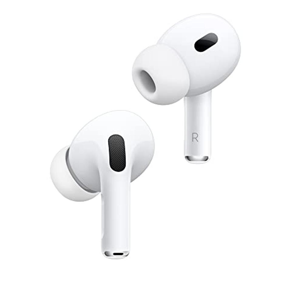 Apple AirPods Pro (2nd Generation) earbuds on a white background.