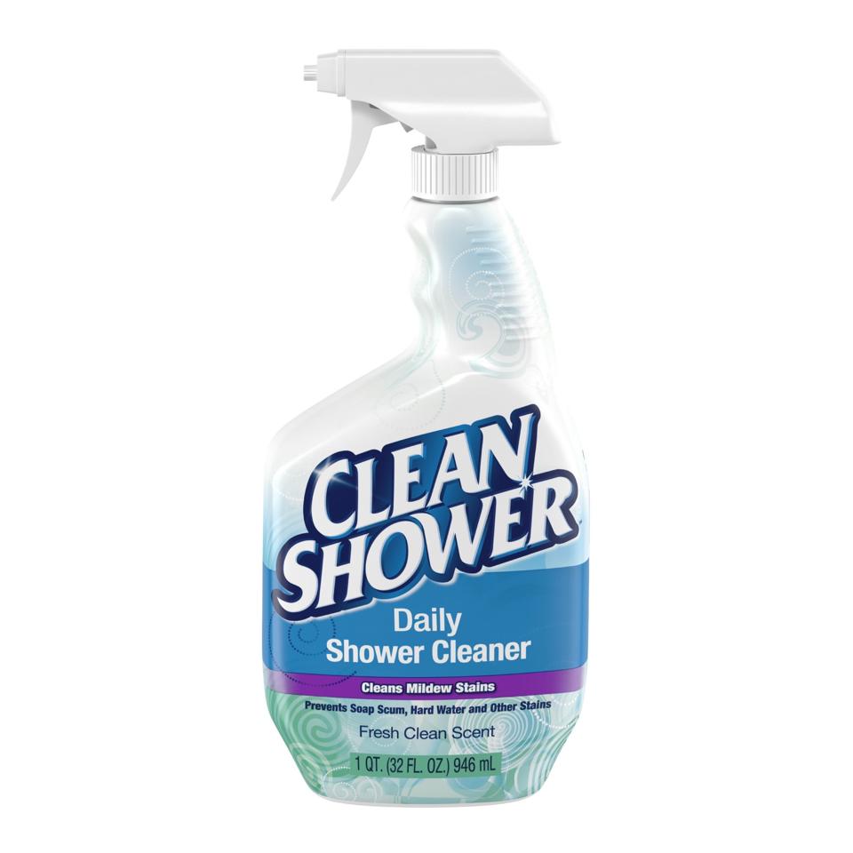 Clean Shower Daily Shower Cleaner on white background.