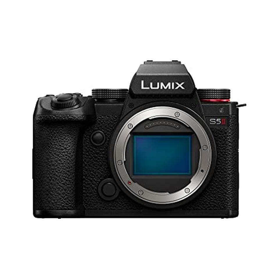 Panasonic LUMIX S5II Mirrorless Camera on a white background