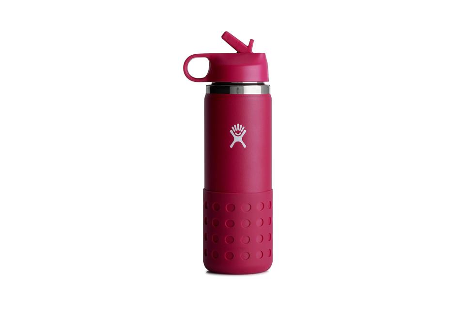 Hydro Flask 12 oz Kids Wide Mouth Straw Lid And Boot Peony