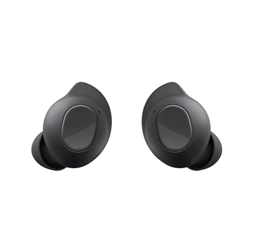 Samsung Galaxy Buds FE wireless earbuds on a white background