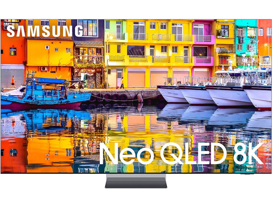 Samsung QN900D TV on a white background