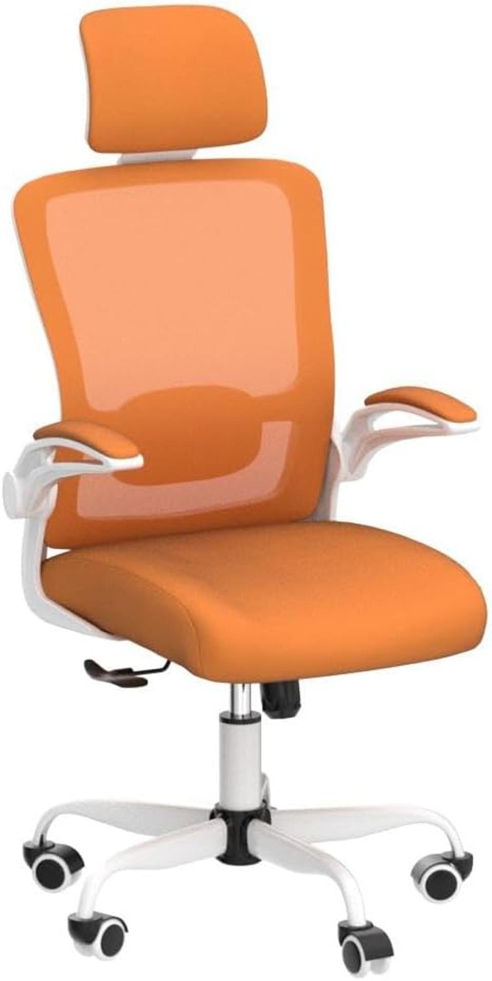 Best office chair on amazon Mimoglad orange forbes vetted image