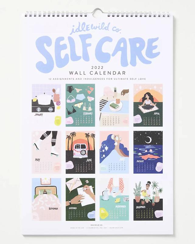 best fitness planners: Idlewild self-care calendar