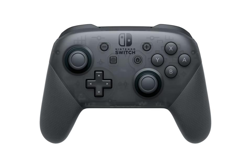 Nintendo Switch Pro Controller on a white background