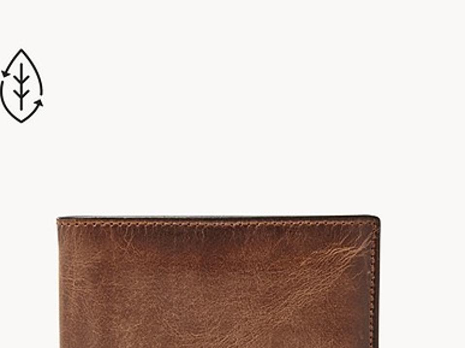 Best men's wallets: Fossil Men's Derrick Leather Slim Minimalist Bifold Front Pocket Wallet