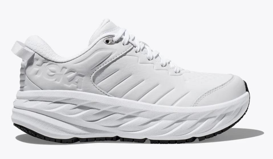 Hoka Bondi SR in all white