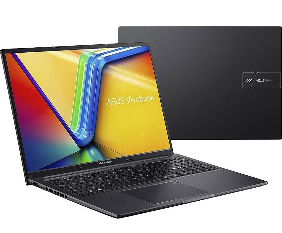 the ASUS Vivobook 16 M1605 shown open and closed on a white background