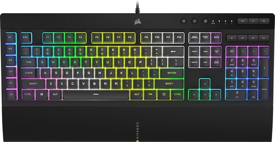 Corsair K55 RGB PRO XT in black