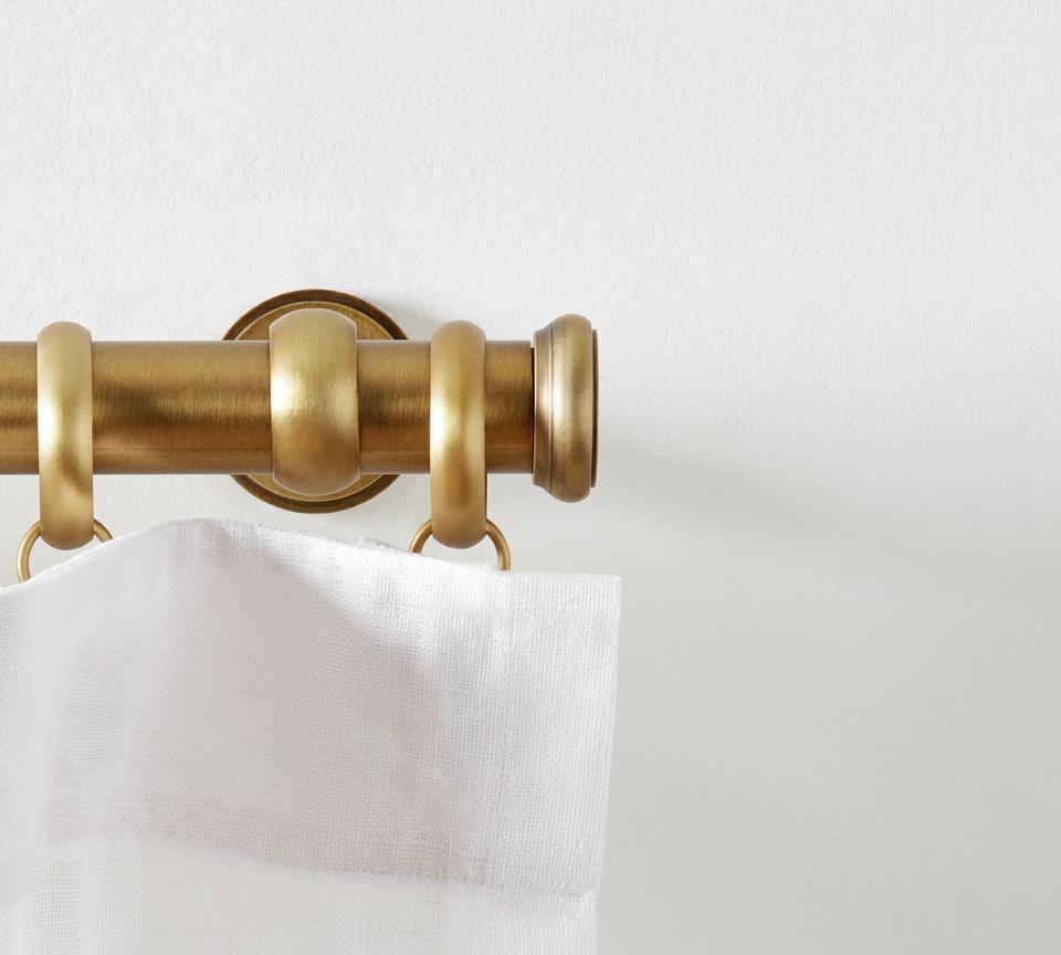 brass curtain rod end cap filial 