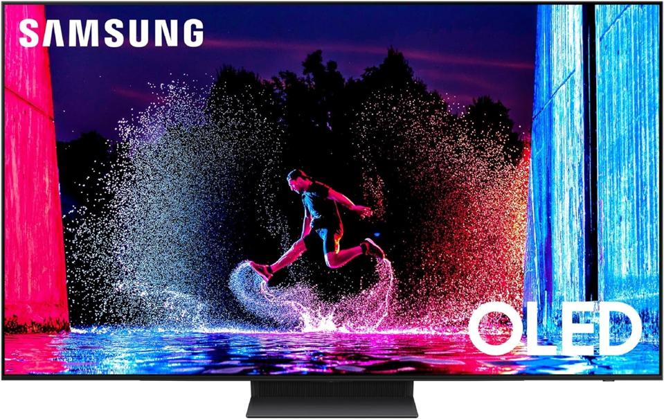 Samsung S90D TV on a white background