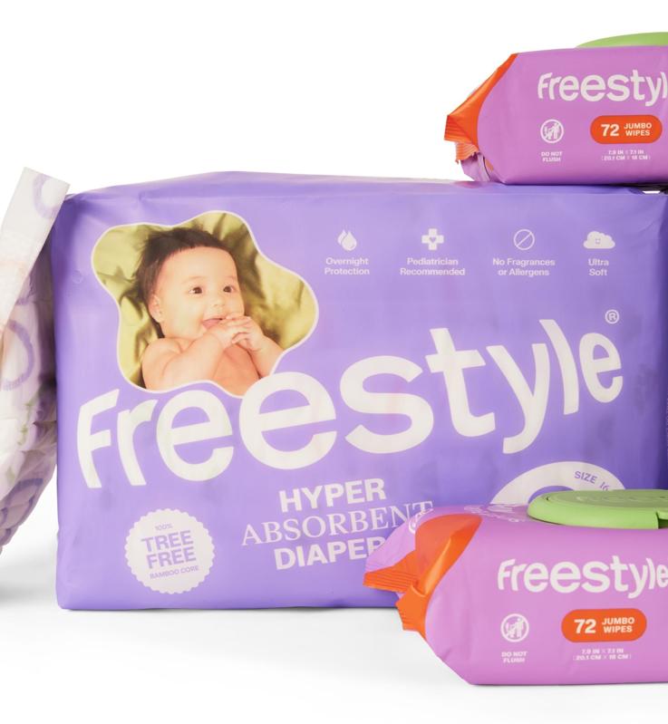 Freestyle Monthly Diapers & Wipes Bundle