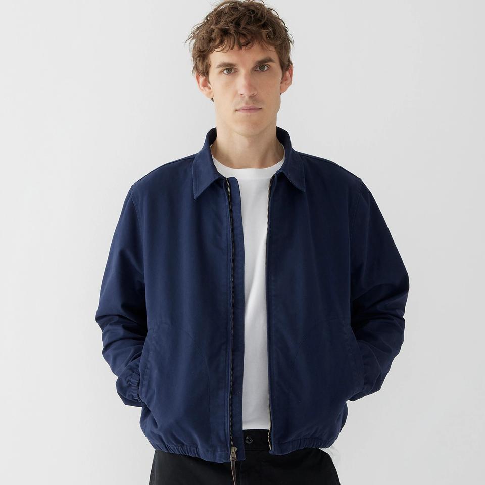 Harrington Jacket in Cotton Twill