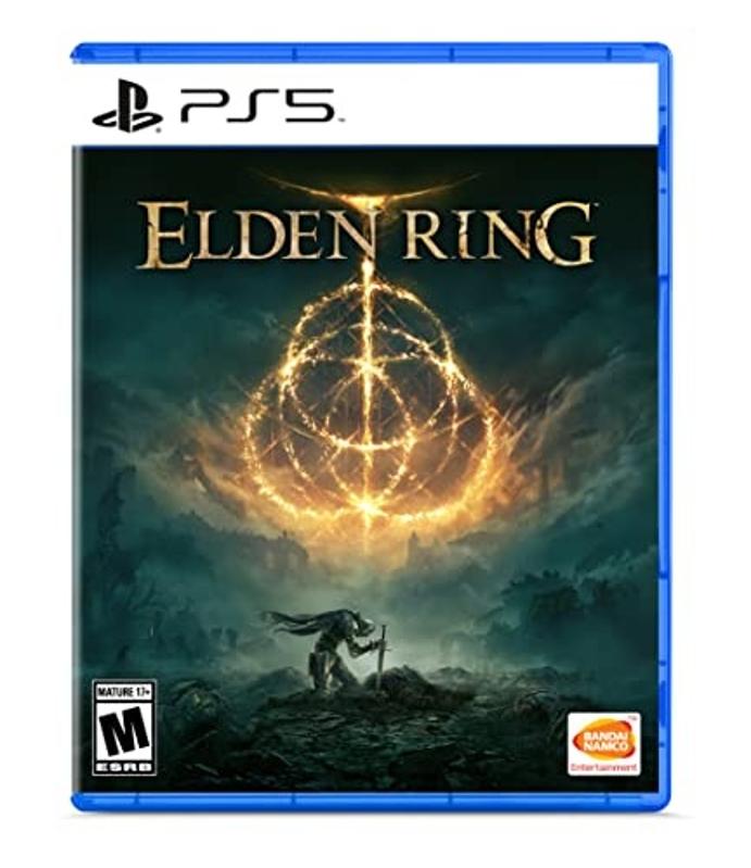 Product shot of the Elden Ring video game for the PlayStation 5