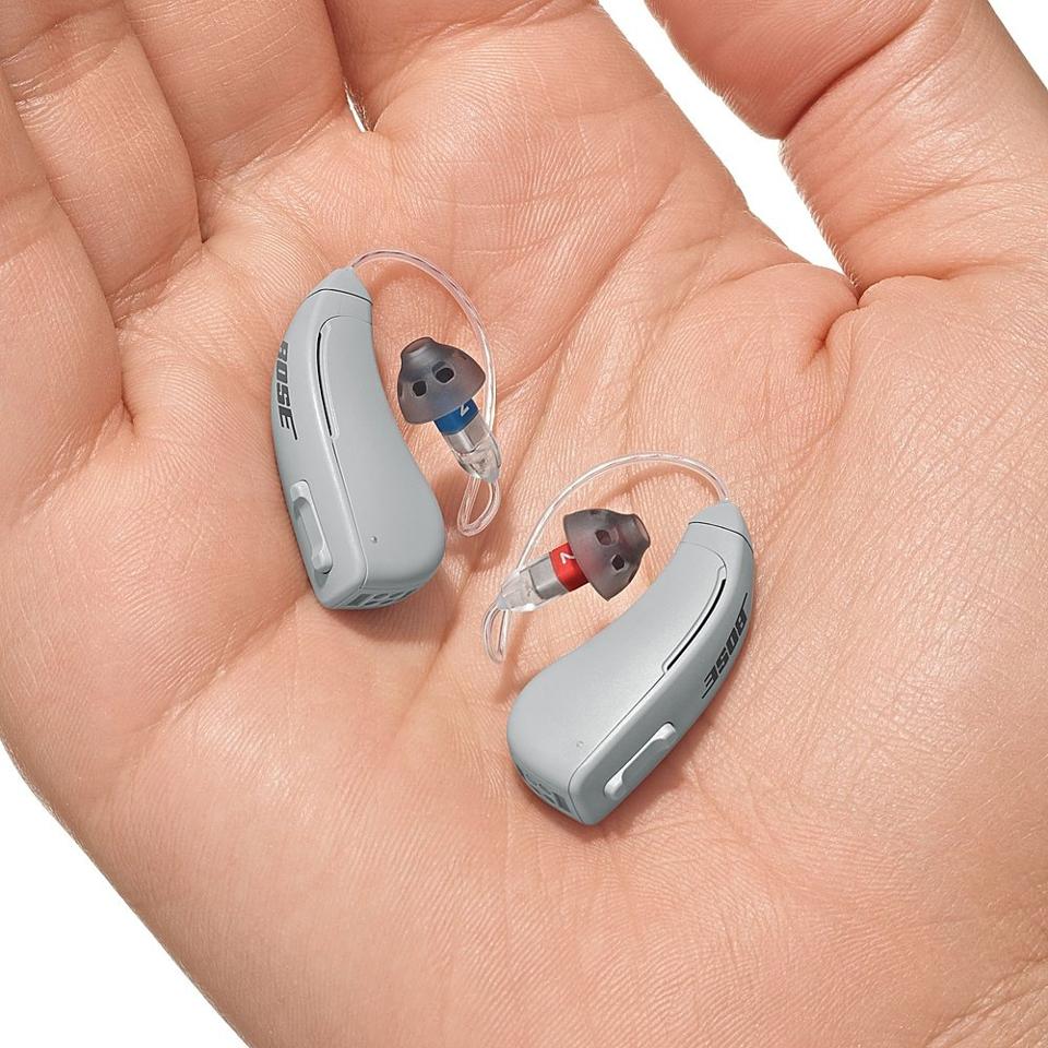 Lexie B2 OTC Hearing Aids Powered by Bose in a hand