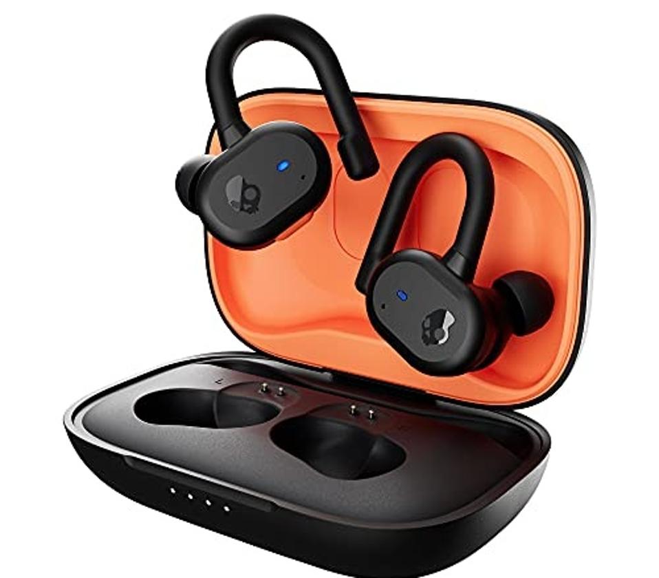 Skullcandy Push Active Wireless Earbuds in case pictured on a white background