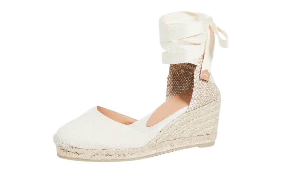 Castaner Carina Wedge Espadrilles in ivory