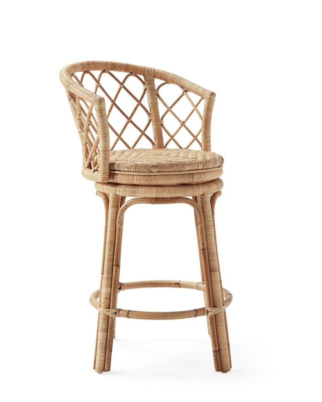 Avalon Rattan Swivel Bar & Counter Stool 