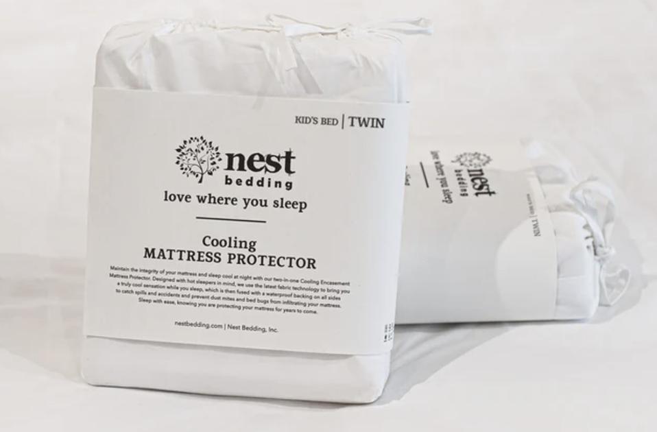 Nest Bedding 10-Inch Kids Cooling Cotton Waterproof Mattress Protector packaged in a bag