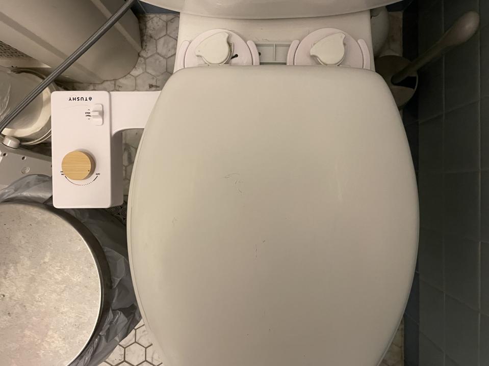 Tushy toilet seat and control panel.