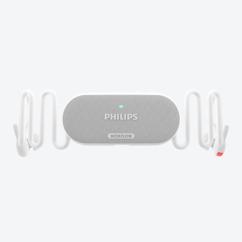 Philips Kokoon Earbuds on white background.