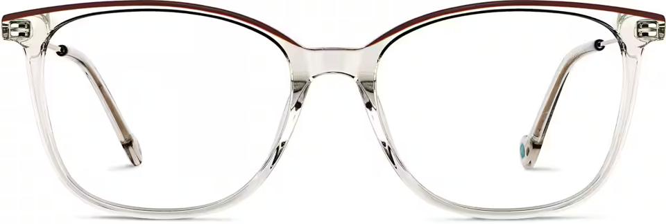 Zenni Square Glasses on a white background.